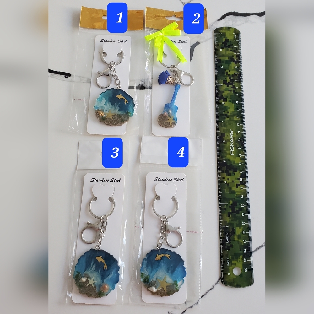 Hand-made HandCrafted Key Chains Winners Choice New Ocean Vibes